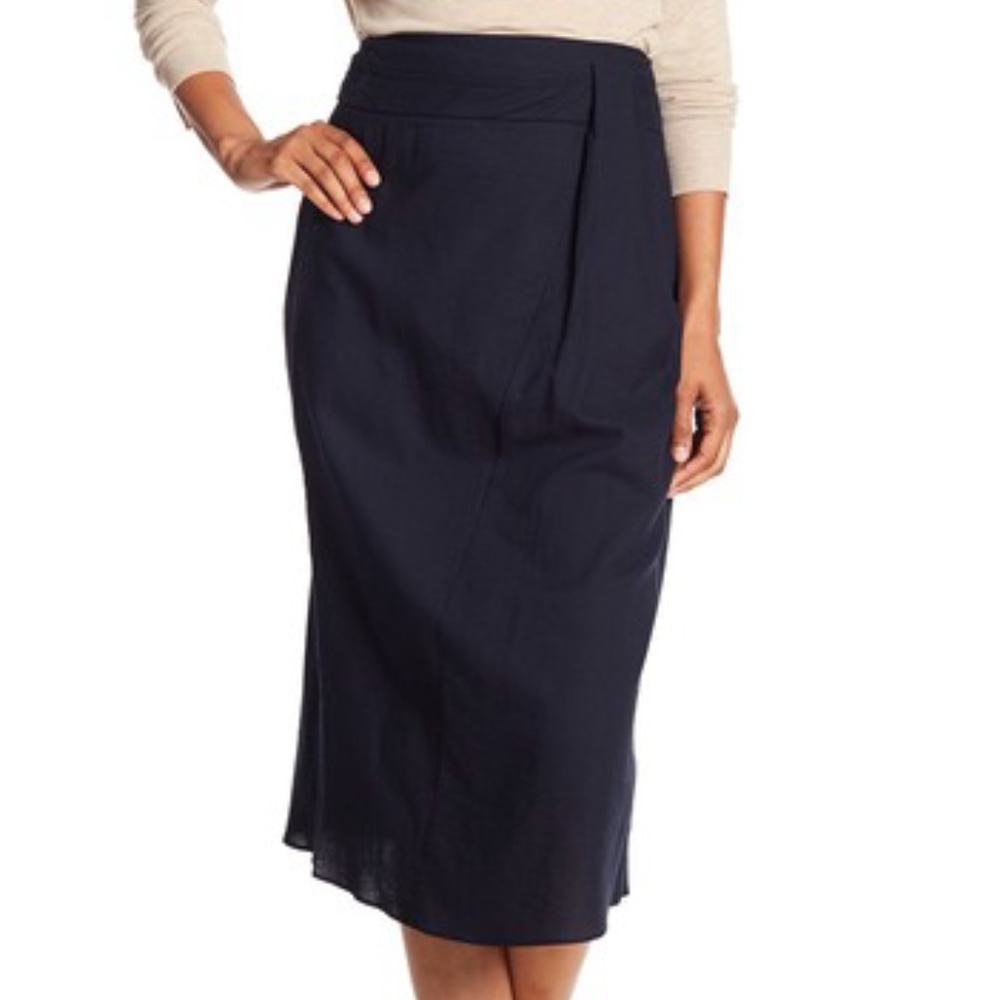 Vince twist front skirt